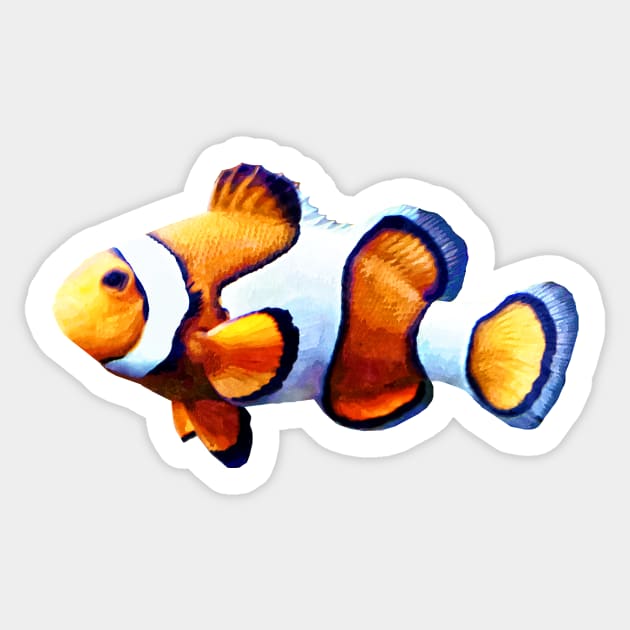 Clownfish Cutout Sticker by SusanSavad